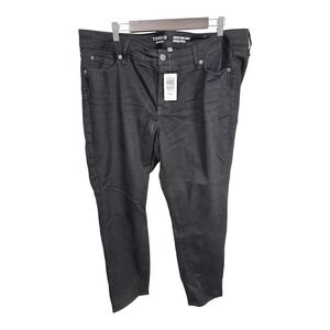 Torrid Perfect Skinny Ankle Vintage‎ Stretch Mid-Rise Black Jeans 18 Tall New